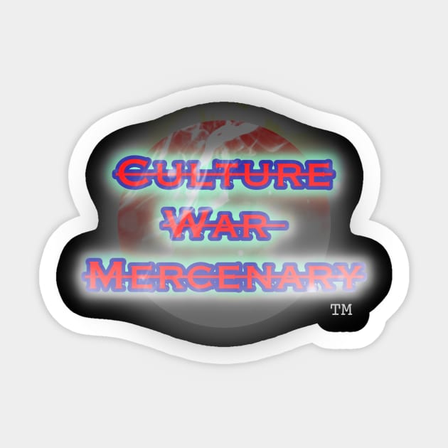 Culture War Mercenary 3 Sticker by damonbostrom